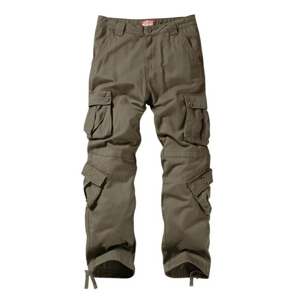 Matchstick Men's Retro Relaxed Plus Size Cargo Pants with Multi Pockets 4XL NWT - Picture 4 of 11